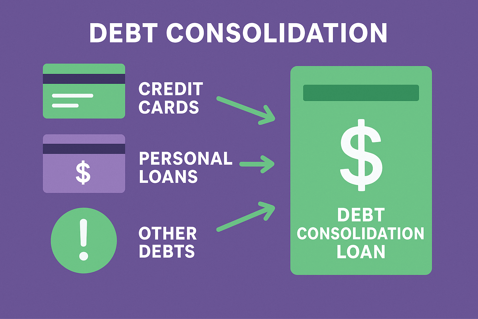 debt consolidation loan illustration